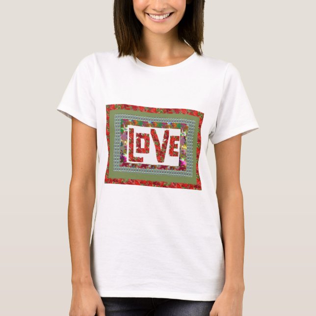 T-shirt RASPBERRY Love : Presente Romântico Ideal (Frente)
