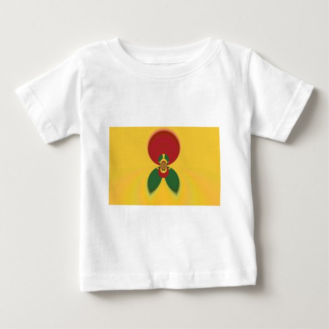 T-shirt Rasta Colors Abstrato Art Impressão (Frente)