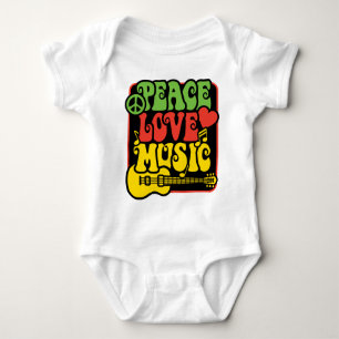 T-shirt Rasta Peace Love Music