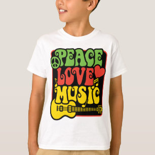 T-shirt Rasta PEACE-LOVE-MUSIC