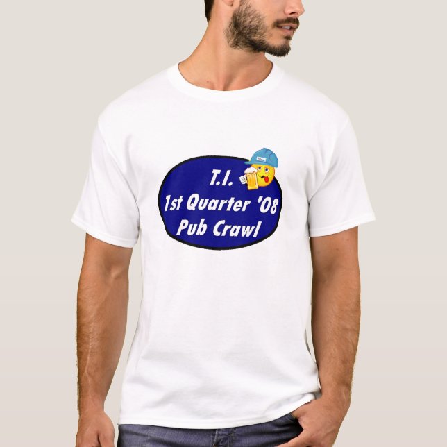 T-shirt Rastejamento de bar do TI (Frente)