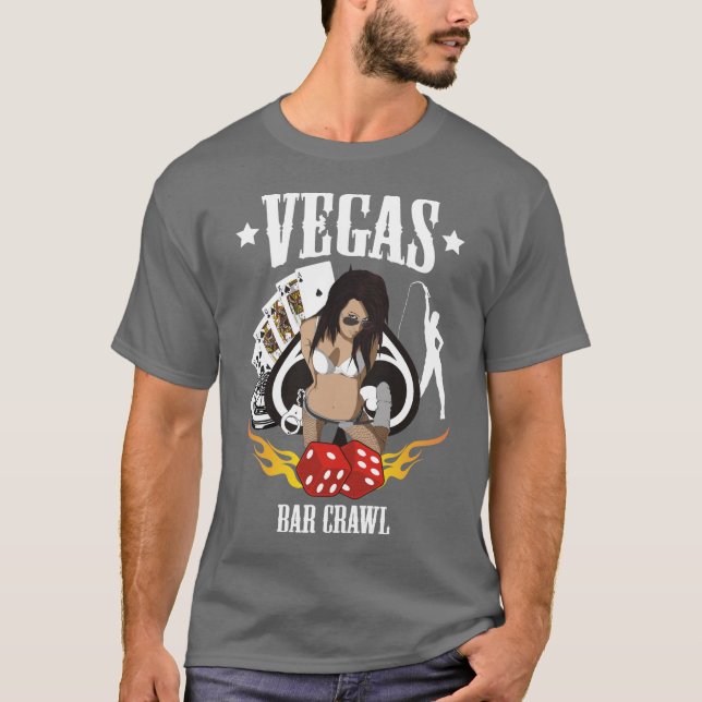 T-shirt Rastreamento de Bar em Vegas (Frente)