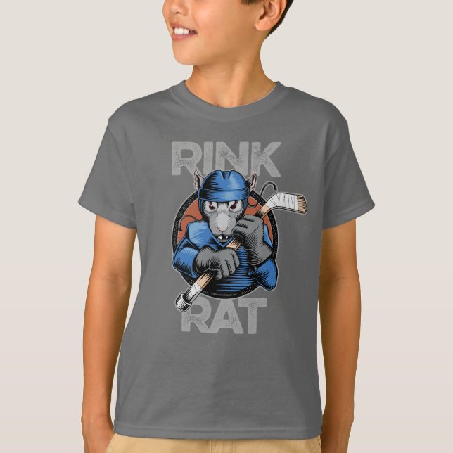 T-Shirt Rat Rink de Hockey (Frente)