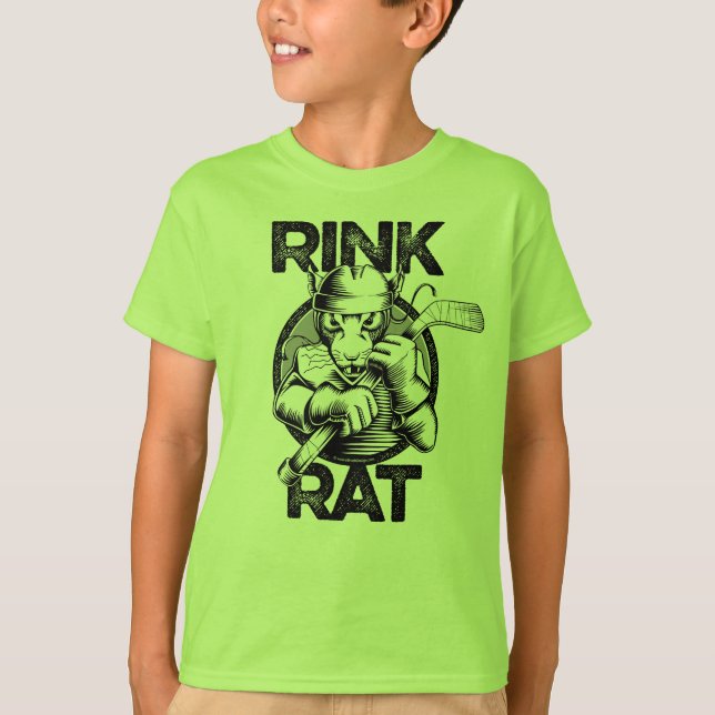 T-Shirt Rat Rink de Hockey (Frente)