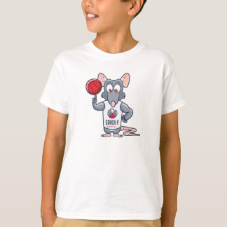 T-Shirt Rato De Gato De Basquete P - Branco