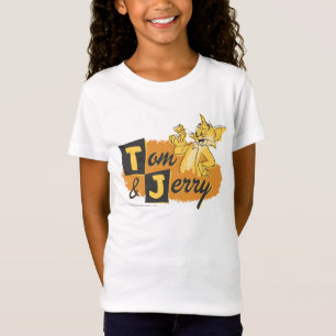 T-shirt Rato de Tom e de Jerry no logotipo da pata
