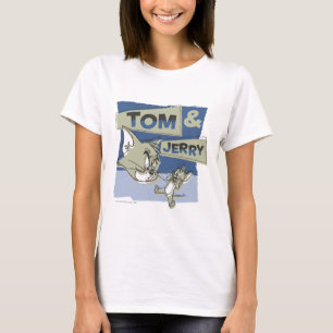 T-shirt Rato de Tom e de Jerry Scaredey
