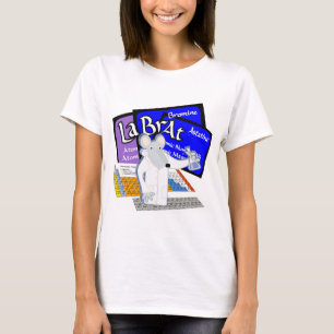 T-shirt Rato do laboratório soletrado com elementos da