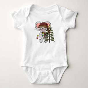 T-shirt Rato do Natal que decora a árvore
