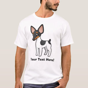 T-shirt Rato Terrier dos desenhos animados/Fox Terrier do