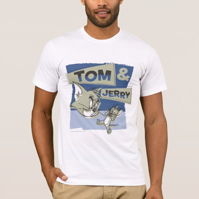 T-shirt Rato Tom e Jerry Scaredey (Frente)