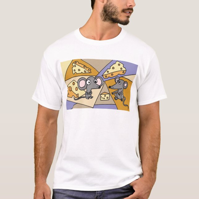 T-shirt Ratos AA e arte do queijo (Frente)