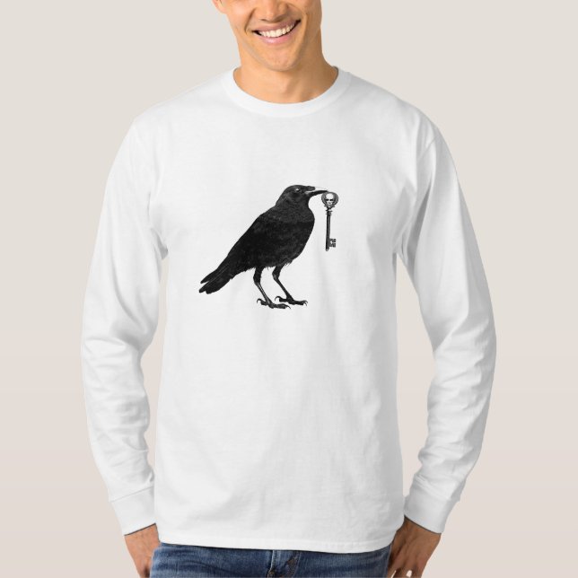 T-shirt Raven Steals Skeleton Key (Frente)