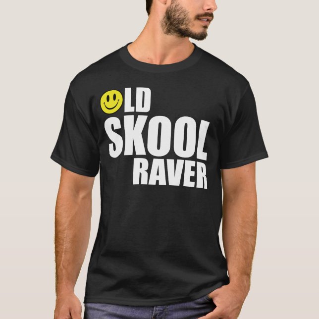 T-shirt Raver idoso 2 de Skool (Frente)