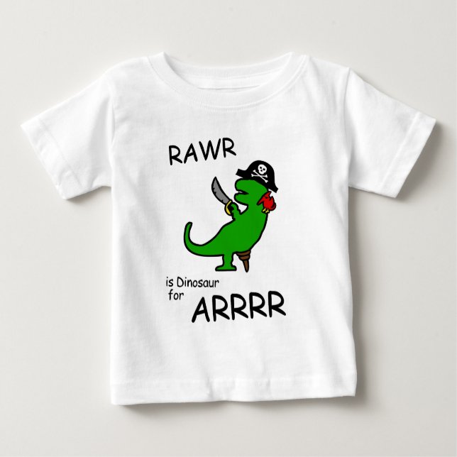 T-shirt RAWR é dinossauro para ARRR (o dinossauro do (Frente)