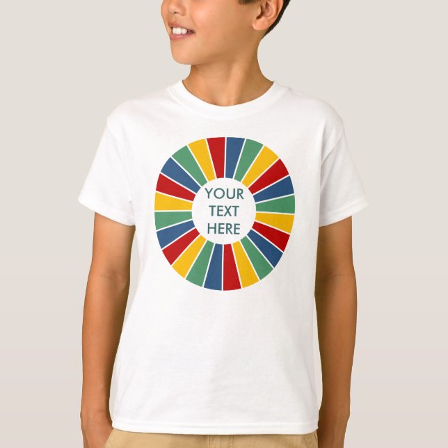 T-shirt RAYS BOTON I + sua foto, texto, monograma (Frente)