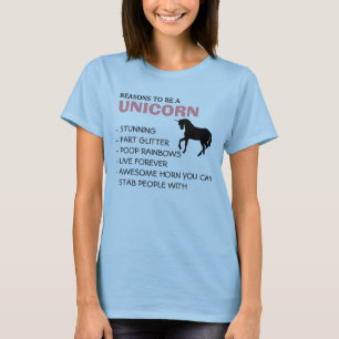 T-shirt Razões ser um unicórnio