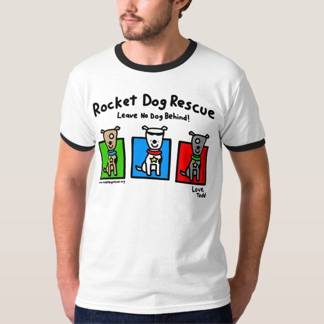 T-shirt RDR - Parr de Todd (3 cães - parte dianteira (Frente)