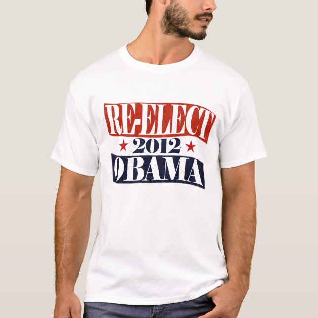 T-shirt Re-elect Obama 2012 (Frente)