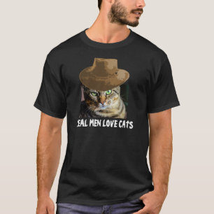 T-shirt reais dos gatos do amor dos homens