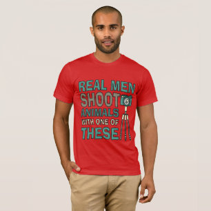 T-shirt Real Men Engraçado Fotógrafo