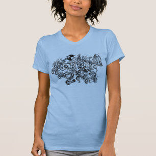 T-shirt Rebanho das bicicletas (senhoras)