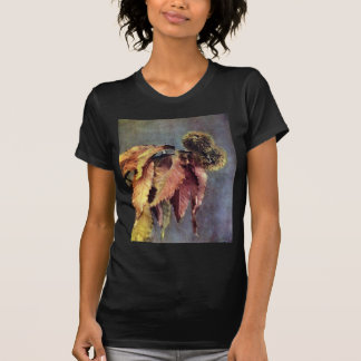 T-shirt Rebarbas e folhas da castanha