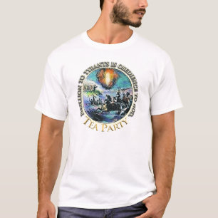 T-shirt Rebelião do Partido do Chá aos Tiranos