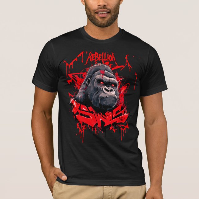 T-Shirt Rebellion78  Graffiti Gorilla  (Frente)