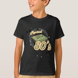 T-shirt Rebobinação de volta ao anos 80
