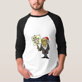 T-shirt Receba de volta agora trabalhar o chefe do Natal