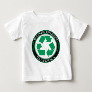 T-shirt Reciclar verde indo Califórnia