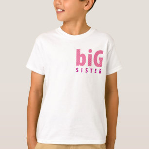 T-shirt RECOLHA DE SIBLINGS - irmã mais velha {rosa}