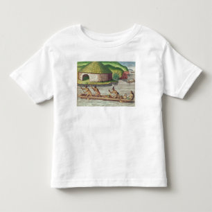 T-shirt Recolhendo colheitas para o Storehouse comunal