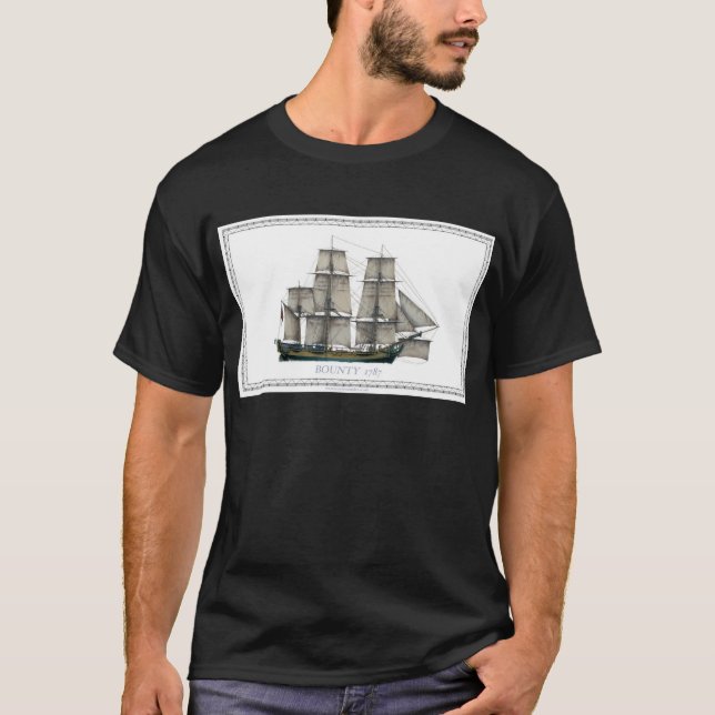 T-shirt recompensa 1787 do hms (Frente)