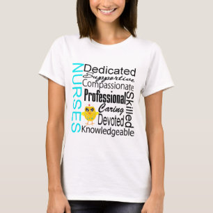 T-shirt Reconheça uma enfermeira: Colagem do