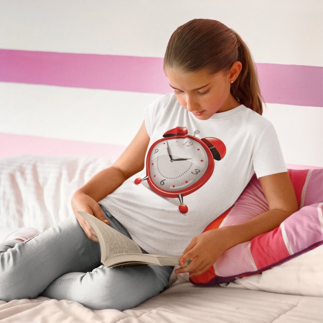 T-Shirt Red Alarm Clock Girls (Criador carregado)