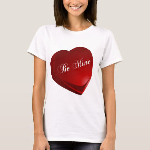 T-shirt Red Be Mine Heart