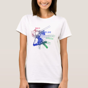 T-shirt red_blue_green no videotape