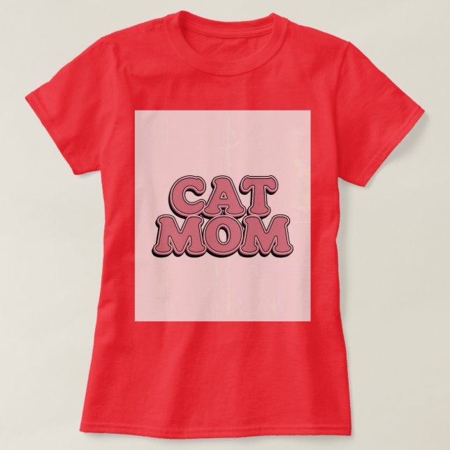 T-Shirt Red Cat (Frente do Design)