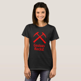T-Shirt Red Crossed Rock Hammers w/ Text