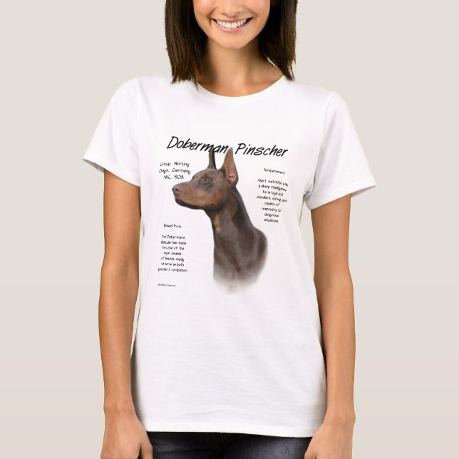 T-shirt Red Doberman Histórico (Frente)