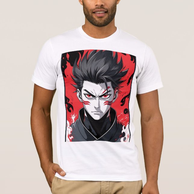 T-Shirt Red Eye Fighter Manga (Frente)