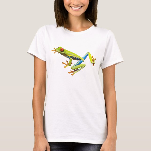 T-shirt Red eyed tree frog (Frente)