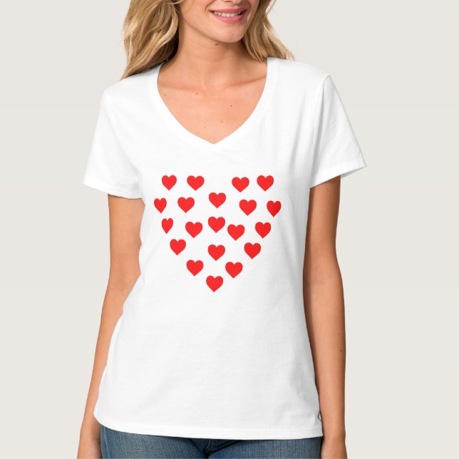 T-Shirt Red Heart Love (Frente)