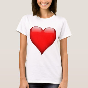 T-shirt Red Heart Love