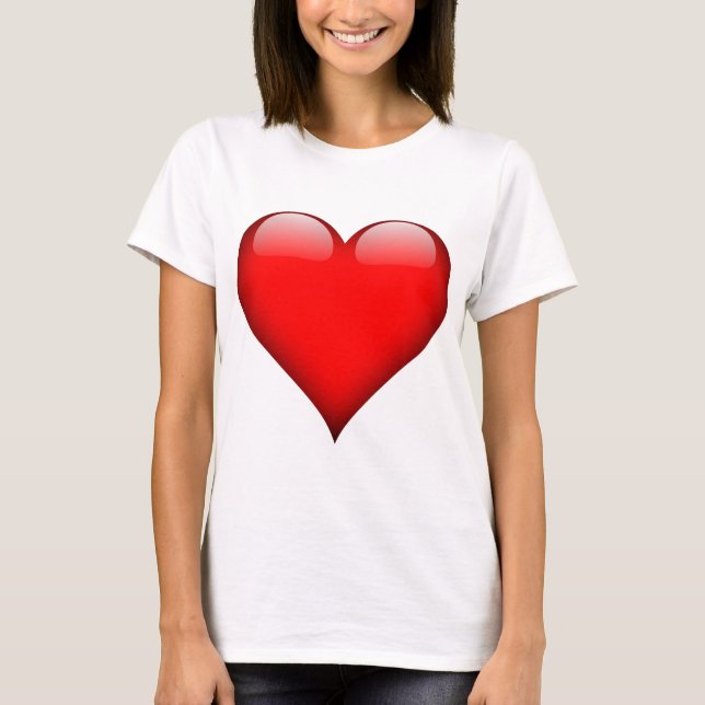 T-shirt Red Heart Love (Frente)