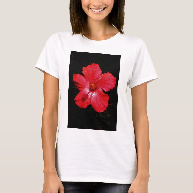 T-shirt Red Hibiscus (Frente)