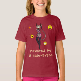 T-Shirt Red Inspirational Robot Giggle