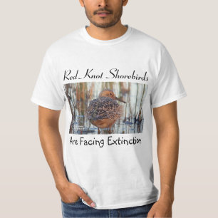 T-shirt Red Knot Shorebird encara extinção por RoseWrite